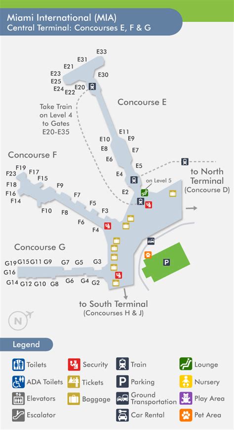 Mia Airport Terminal Map
