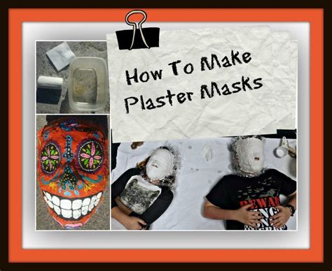 How To Make A Plaster Mask Great Kids Craft Idea Ebay