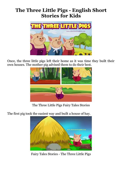 The Three Little Pigs English Short Stories For Kids ห้องสมุดเฉลิม