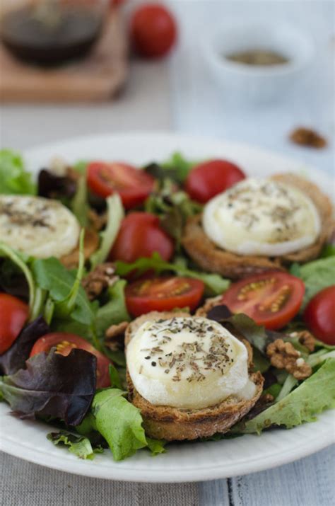warm goat cheese salad with honey dressing 1001 voyages gourmands