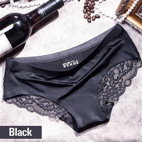 buy lace sexy ice silk seamless plus size ladies underwear fashion underpant briefs shorts at