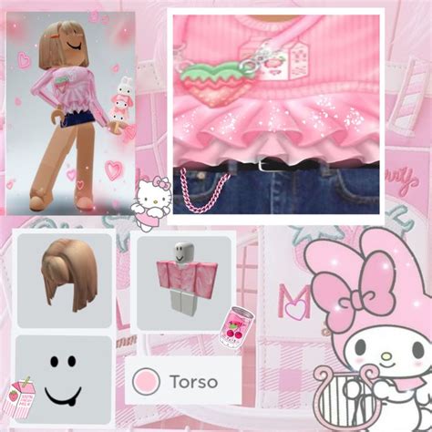 Free Girl Roblox T Shirt Pink Strawberry Milk Softie T Shirt Cute