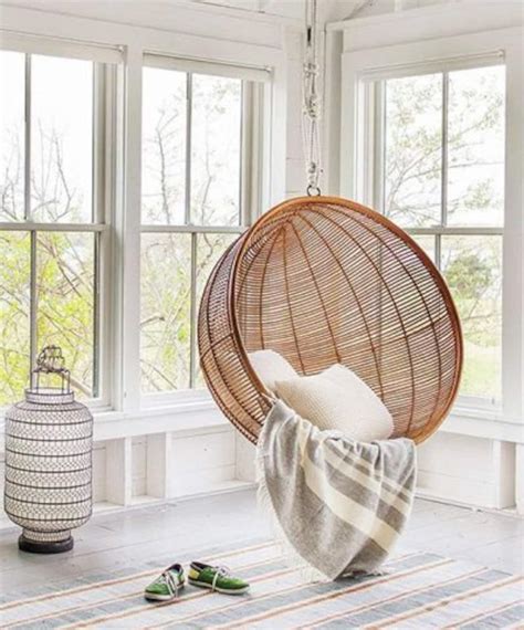 Round Rattan Cocoon Chair Rattan Hanging And Standingrattan Etsy