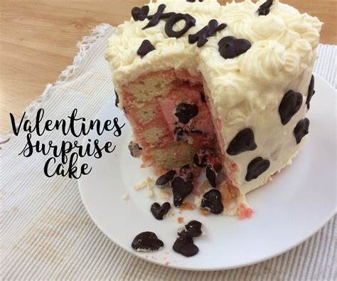 Valentines Cake With Surprise Inside 6 Steps With