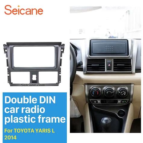 Seicane Cool Double Din Car Radio Fascia For Toyota Yaris L Dvd