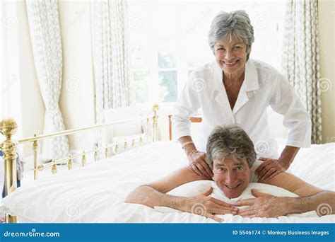Man Receiving A Massage From A Woman Stock Images Image 5546174