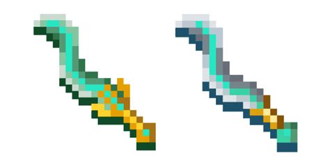 Minecraft Chill Gale Knife And Resolute Tempest Knife Curseur Custom