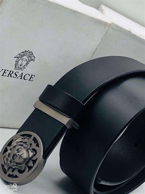 Versace Leather Belts Sapphire Blue Household Shop Wetinuneed