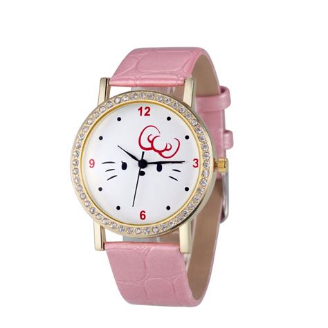 Buy Little Cat Watch With Gold Dial Fashion Women