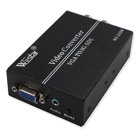 Wiistar Vga To Sdi Converter Vga To Bnc Audio Video Adapter Sd Hd 3g