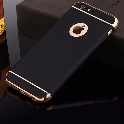 Buy For Iphone 6s Case Luxury Black Matte Hard 360