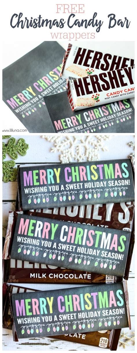 Christmas wrapper christmas candy bar christmas goodies winter christmas christmas holidays christmas crafts christmas ideas christmas free super mario candy bar wrappers for a video game party. FREE Christmas Candy Bar Wrappers - perfect for a sweet treat to give this holiday season ...