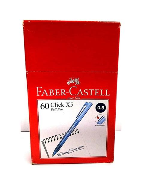Jayamart Stationeryfaber Castell Click Ball Pen X5 05 Mm 3 Colours