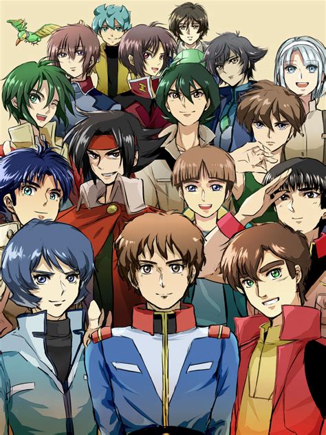 Haro Setsuna F Seiei Amuro Ray Kamille Bidan Kira Yamato And 12 More Gundam And 15 More