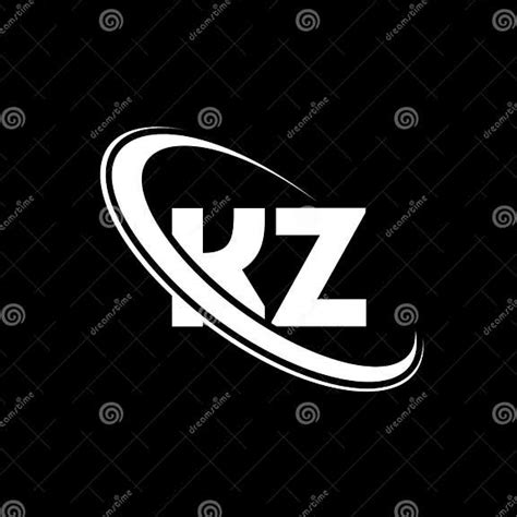 Kz Logo K Z Design White Kz Letter Kz K Z Letter Logo Design Stock Vector Illustration Of
