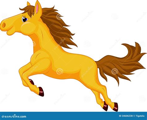 Horse Cartoon Jumping Royalty Free Stock Photos Image 34606238