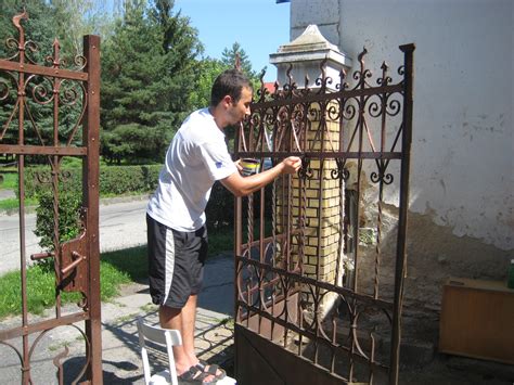 Ornamental gates and fences are the best if you are searching for both safety and beauty. EVS in Slovakia: We Painted Iron Gate