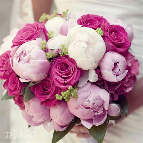 Pink Peony And Rose Wedding Flower Bouquet Bridal Bouquet