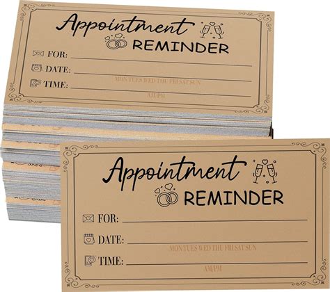 Buy 300 Pieces Appointment Reminder Cards Blank Appointment Cards