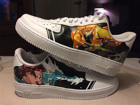 Ever since the death of his father, the burden of supporting the family has fallen upon tanjirou kamado's shoulders. Your thoughts on my first Air Force 1 custom? It's a gift ...