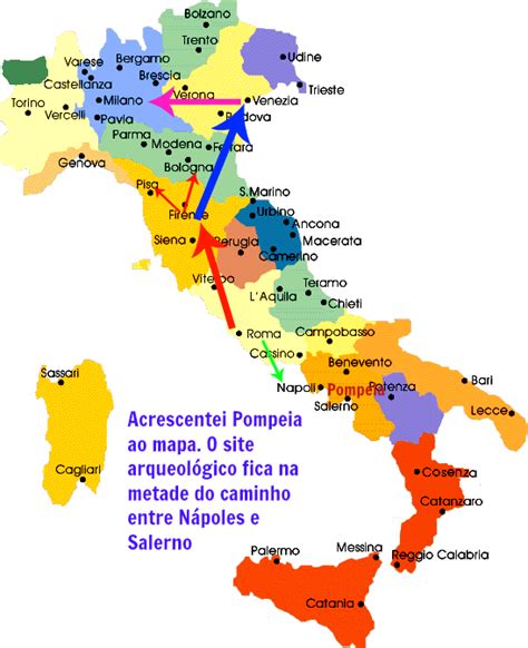 Roteiro De 15 Dias Na Itália Roma Pra Você Mapa Da Itália Mapa