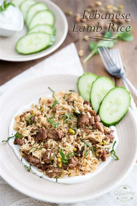 Lebanese Lamb Rice • The Healthy Foodie