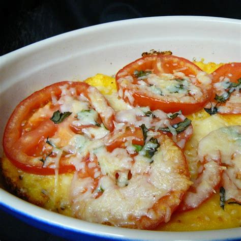 Baked Polenta With Fresh Tomatoes And Parmesan Recipe Allrecipes