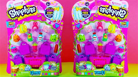 Shopkins Season 2 12 Pack Toy Opening With 2 Surprise Special