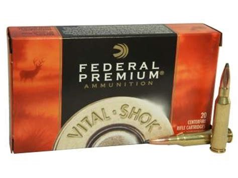 Federal 7mm 08 Ammunition Vital Shok P708a 140 Grain Nosler Partition