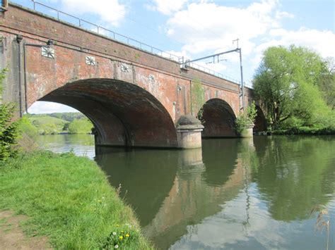 Railway Bridge Over The River Thames © Peter S Geograph Britain And