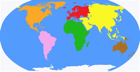 Best Ideas For Coloring World Map Continents