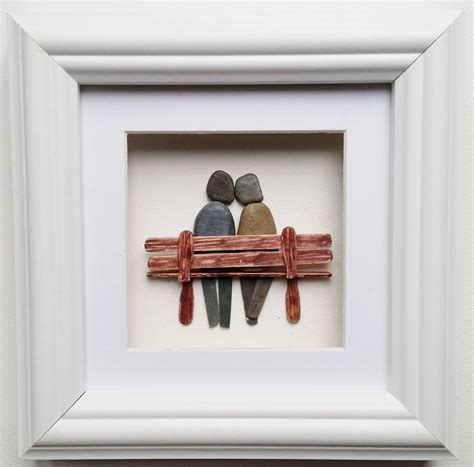 Pebble Art Couple Anniversary Gift Unique Gift for Couples | Etsy in ...