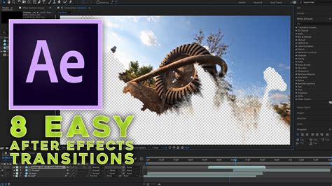 8 Easy After Effects Transitions Tutorial Youtube