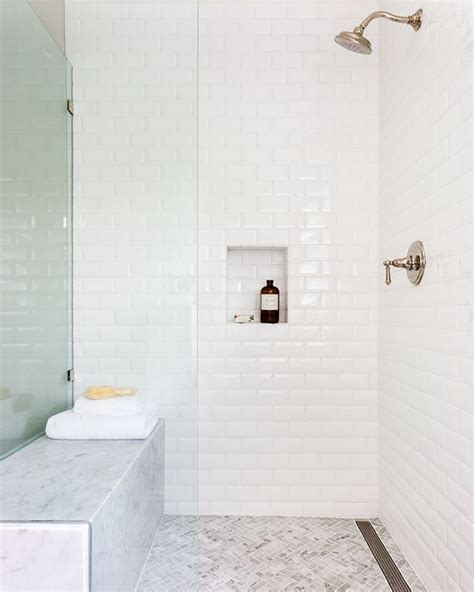 The Elegance Of A Marble Floor Subway Tile Shower Edrums