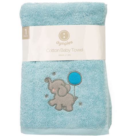 You'll receive email and feed alerts when new items arrive. Dymples Elephant Baby Bath Towel - Blue | BIG W