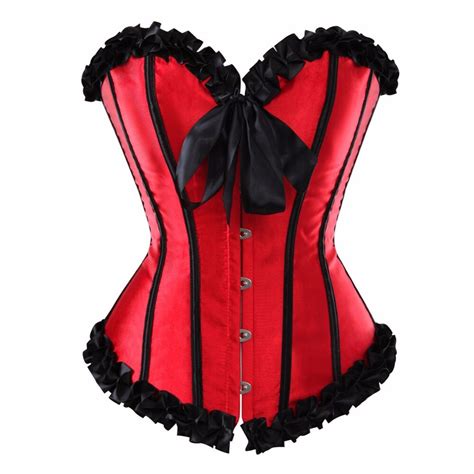 Ladies Corsets Bustiers Overbust Tops Lace Up Sexy Corset Corselet