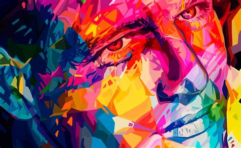 Hollywood Movie Stars Painted In Digital Colours Scene360
