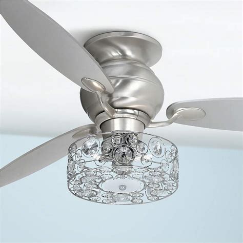 Possini Led Crystal 10 Round Ceiling Fan Light Kit 55t05 Lamps Plus