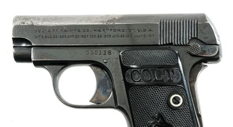 Colt 1908 Vest Pocket 25 Acp 1924 Pistol Online Gun Auction