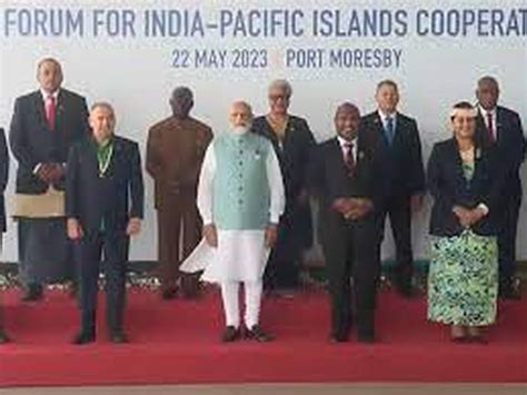 Recently Prime Minister Of India Meets With Pacific Island Nation