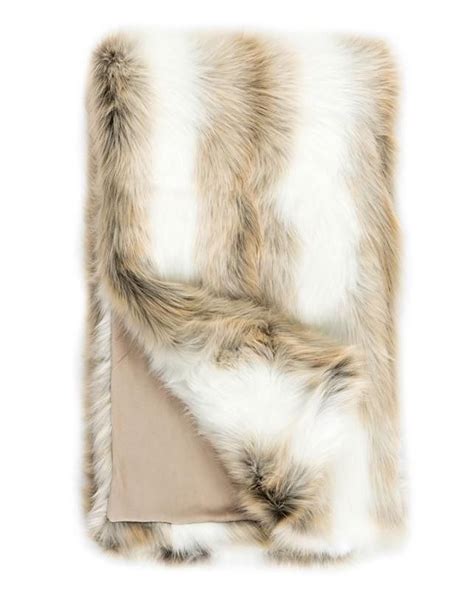 Arctic Fox Faux Fur Throw By Fabulous Furs Fig Linens Faux Fur