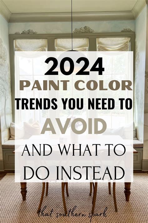 4 Paint Color Trends Were Saying Farewell To In 2024 In 2024