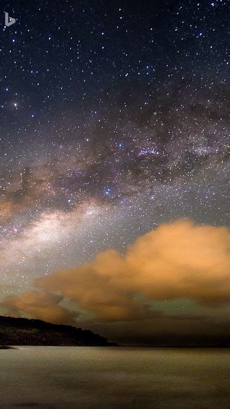 Milky Way Galaxy Over The Atlantic Ocean Bing Wallpaper Natural