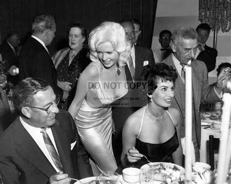 Sophia Loren Jayne Mansfield Party X Publicity Photo Cc