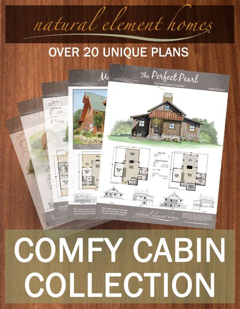 Free Home Plan Book Comfy Cabins Collection Natural Element Homes