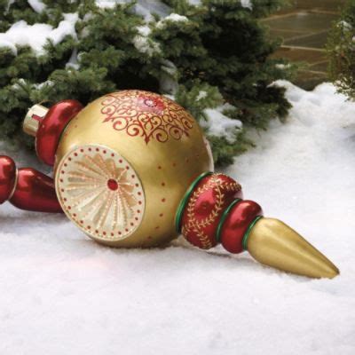 Shop now & save up to 20% off all outdoor at frontgate®. Giant Finial Reflector Fiber-optic Ornament | Frontgate ...