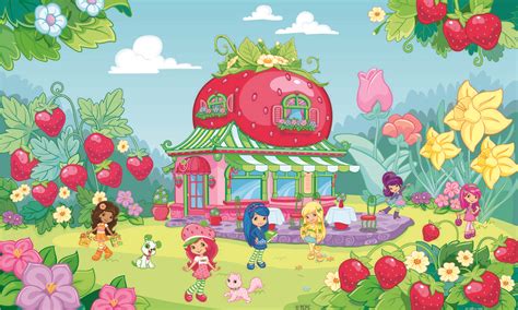 Strawberry Shortcake Garden Background