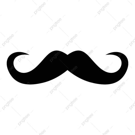 Handlebar Mustache Silhouette Vector Png Handlebar Mustache Icon