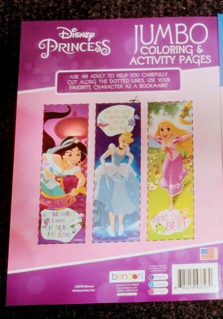 Disney Princess Jumbo Coloring And Activity Book 96 Pages By Bendon For