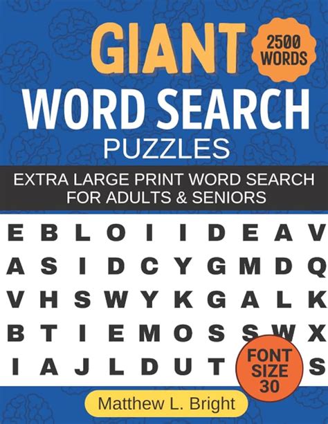 Large Print Word Search Puzzles Word Search Puzzle Books Miles Kimball